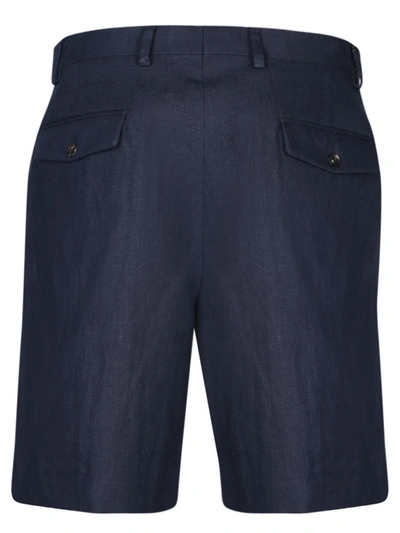 Shop Lardini Shorts In Blue