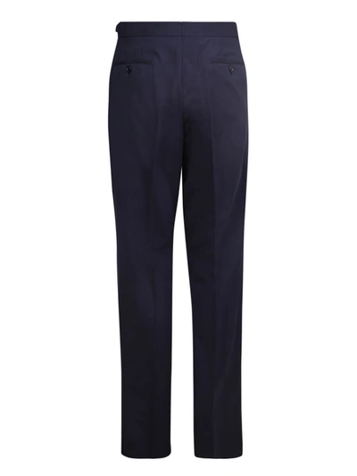 Shop Lardini Trousers In Blue