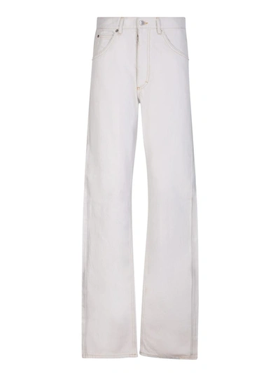 Shop Maison Margiela Jeans In White