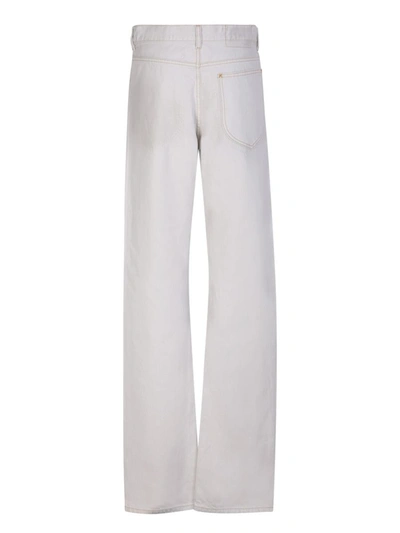 Shop Maison Margiela Jeans In White
