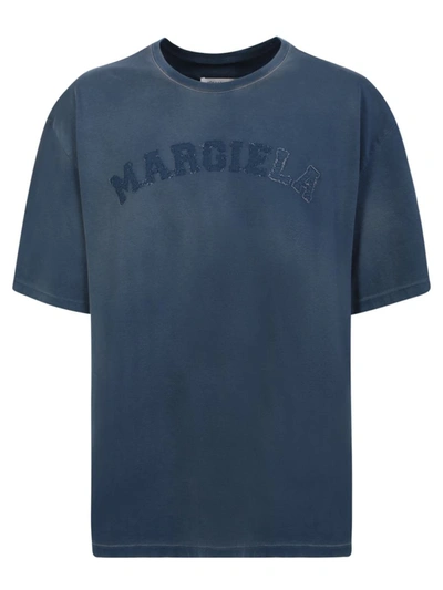Shop Maison Margiela T-shirts In Blue