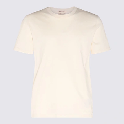 Shop Maison Margiela White Cotton T-shirt In Red
