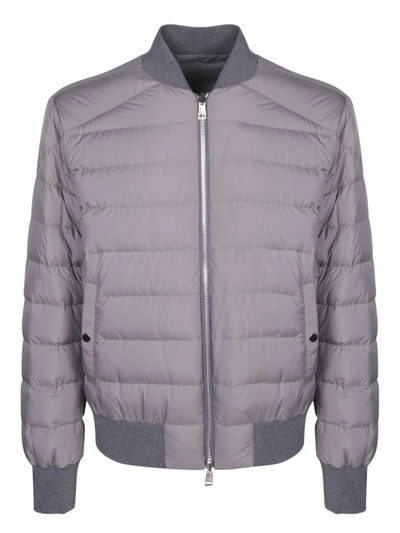 Shop Moncler Down Jackets In Grey