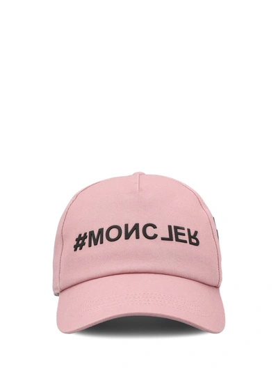 Shop Moncler Grenoble Hats In Dark Pink