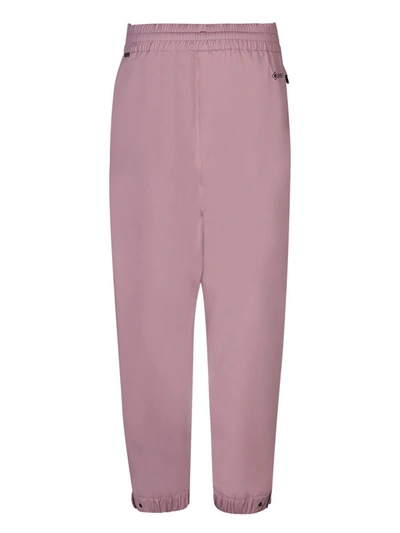 Moncler Elasticated-waist Tapered Track Pants In Pink