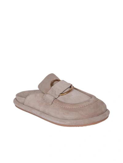 Shop Moncler Shoes In Beige