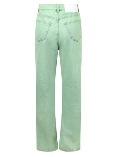Shop Msgm Jeans In Green