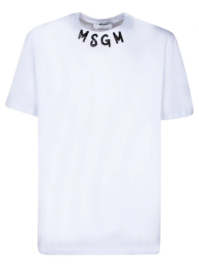 Shop Msgm T-shirts In White