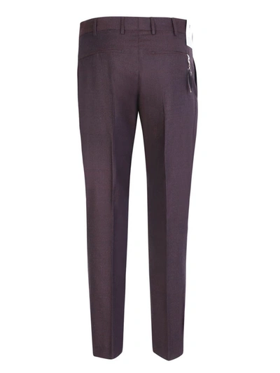 Shop Pt Torino Trousers In Bordeaux