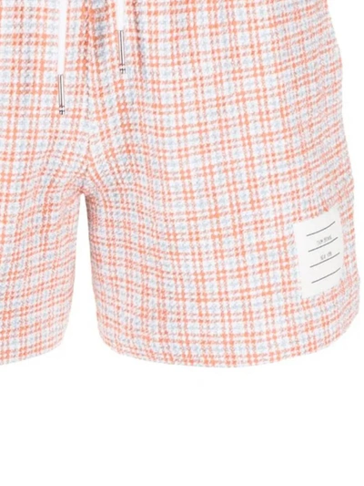 Shop Thom Browne Shorts In Orange