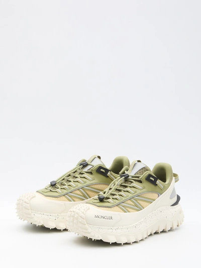 Shop Moncler Trailgrip Sneakers In Green