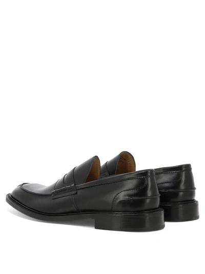 Shop Tricker's "james" Loafers In Black