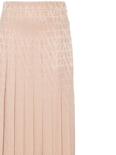 Shop Valentino Pap Skirts In Poudre