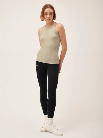 Pangaia Women's 365 Lightweight Rib Tank Top — Maitake Beige In Maitake Beige