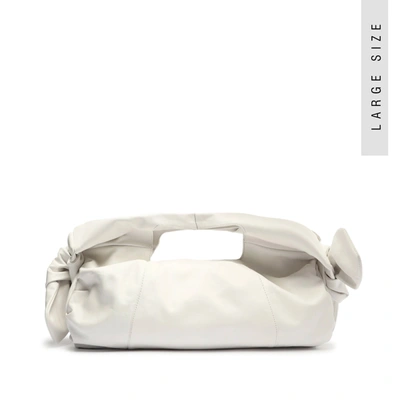 Shop Schutz Shopping Demi Leather Bag In White