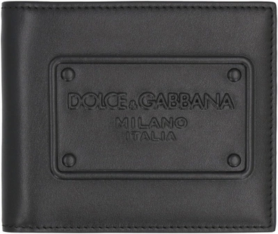 Shop Dolce & Gabbana Calf Leather Wallet In Black