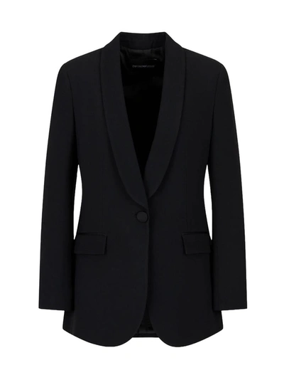 Shop Emporio Armani Jackets In Nero-black