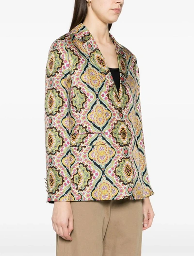 Shop Etro Coats Multicolour