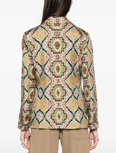 Shop Etro Coats Multicolour