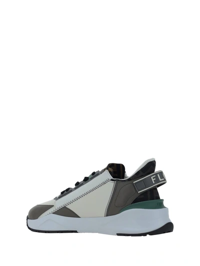 Shop Fendi Sneakers In Uwhit+grig.ner+argil