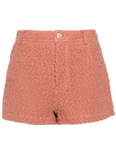 Shop Iro Daphna Cotton Blend Shorts In Pink