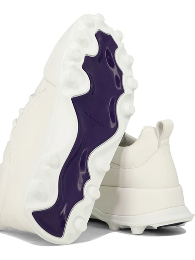 Shop Jil Sander "orb" Sneakers In White