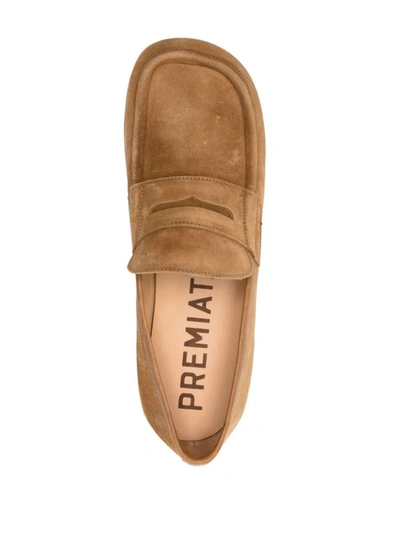 Shop Premiata Flat Shoes In Brown