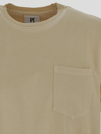 Shop Pt Torino T-shirts And Polos In Beige