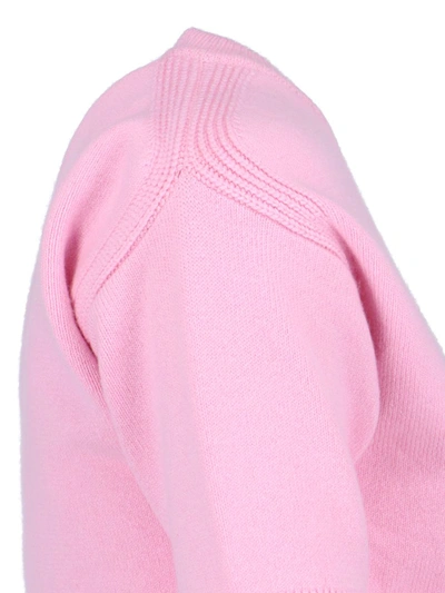 Sa Su Phi Crew Neck Cashmere Pink Top In Pink