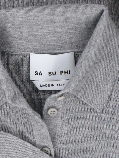 Shop Sa Su Phi T-shirts And Polos In Grey