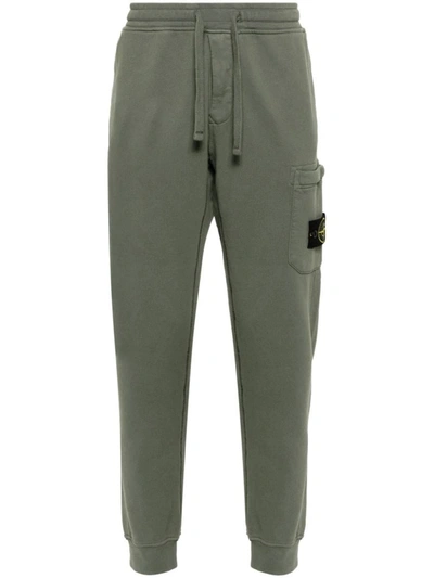 Shop Stone Island Trousers In Musk