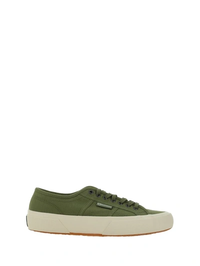 Shop Superga Sneakers In Green-off White