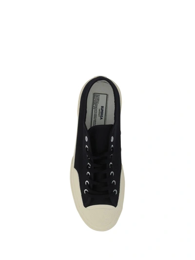 Shop Superga Sneakers In Black-off White