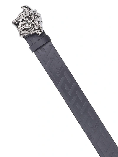 Shop Versace Belts In Black