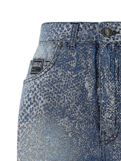 Shop Versace Jeans Couture Bermuda Shorts In Indigo