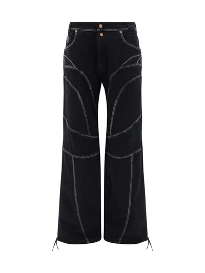 Shop Versace Jeans Couture Pants In Black Black