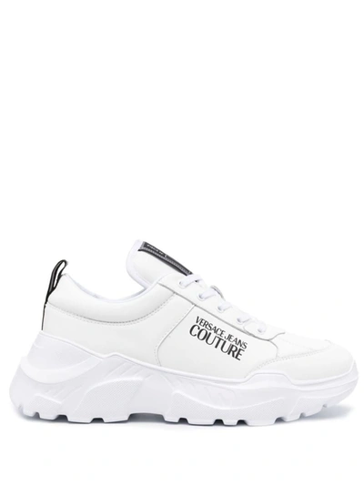 Shop Versace Jeans Couture Sneakers In White