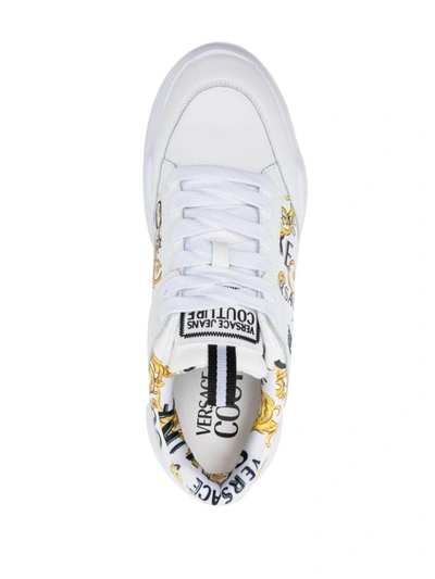 Shop Versace Jeans Couture Sneakers In White