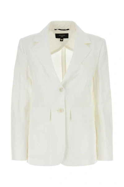 Shop Weekend Max Mara Weekend Jackets And Vests In White