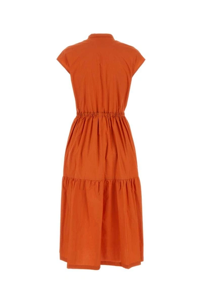 Shop Woolrich Dress In Orange