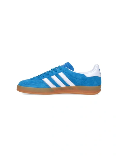 Adidas Originals Striped Suede Low Top Sneakers In Blue