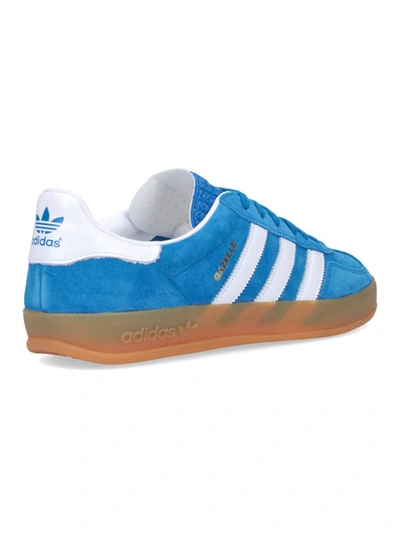 Adidas Originals Striped Suede Low Top Sneakers In Blue
