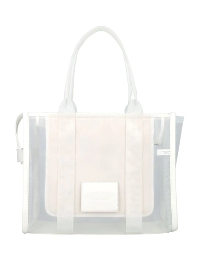 Shop Marc Jacobs The Mesh Large Tote In White
