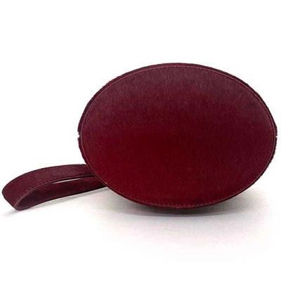Shop Bottega Veneta -- Burgundy Leather Shoulder Bag ()