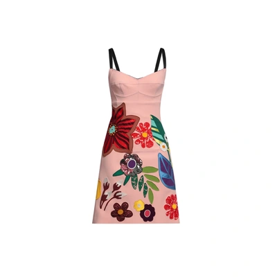 Shop Dolce & Gabbana Mini Dress In Pink