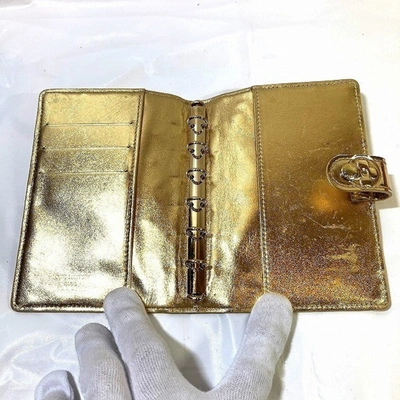 Pre-owned Louis Vuitton Agenda Gold Synthetic Wallet  ()
