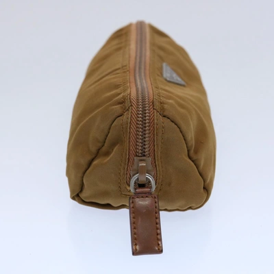 Shop Prada Beige Synthetic Clutch Bag ()
