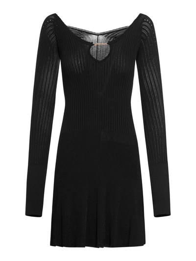 Shop Jacquemus La Mini Robe Pralu In Black