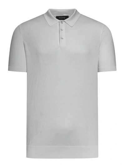 Shop Nome Short-sleeved Polo Shirt In Grey