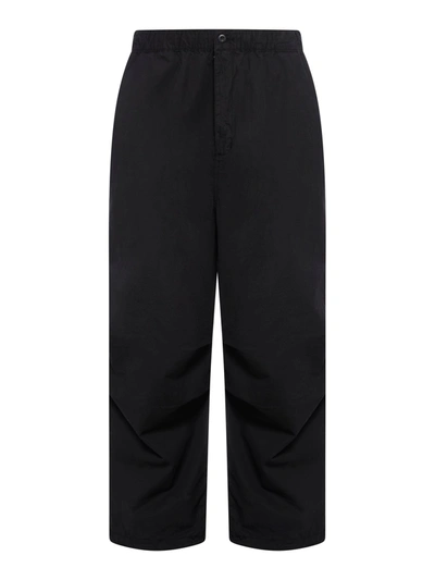 Carhartt Judd Hubbard Cotton Trousers In Black